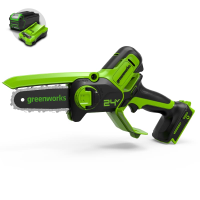 Цепная мини-пила Greenworks 24V G24MCS10 (10 см) аккумуляторная в Пензе
